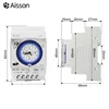 SUL181D Din Rail Mechanical Timer 24 Hour Time Switch Relay Electrical Programmable Timer Switch AC220V 6