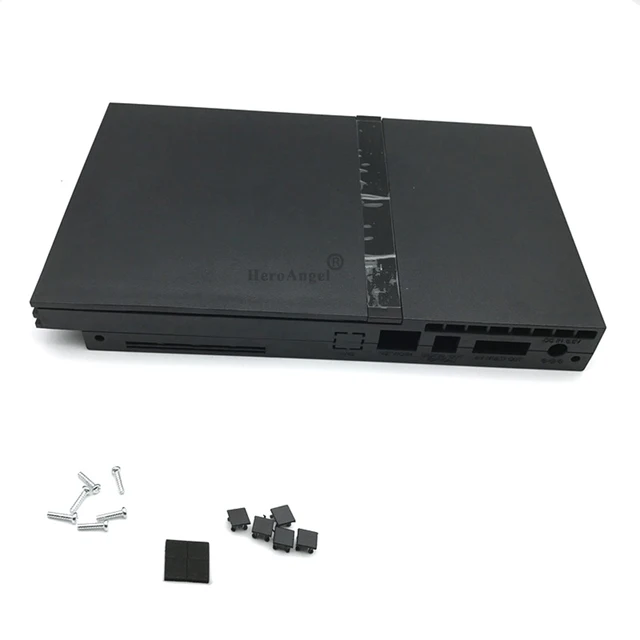 Black Full Housing Shell Case for PS2 Slim 7W 70000 7000X 9W