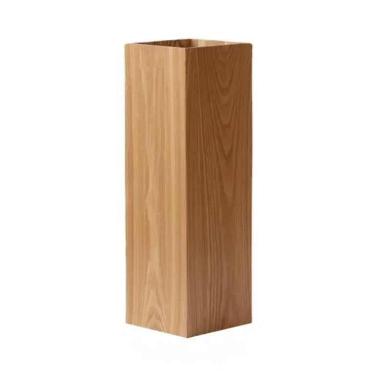 Japanese Style Home Parasol Holder Solid Wood Square Umbrella Stand Hotel Lobby Umbrella Rack Stable Load-bearing Parasol Stand