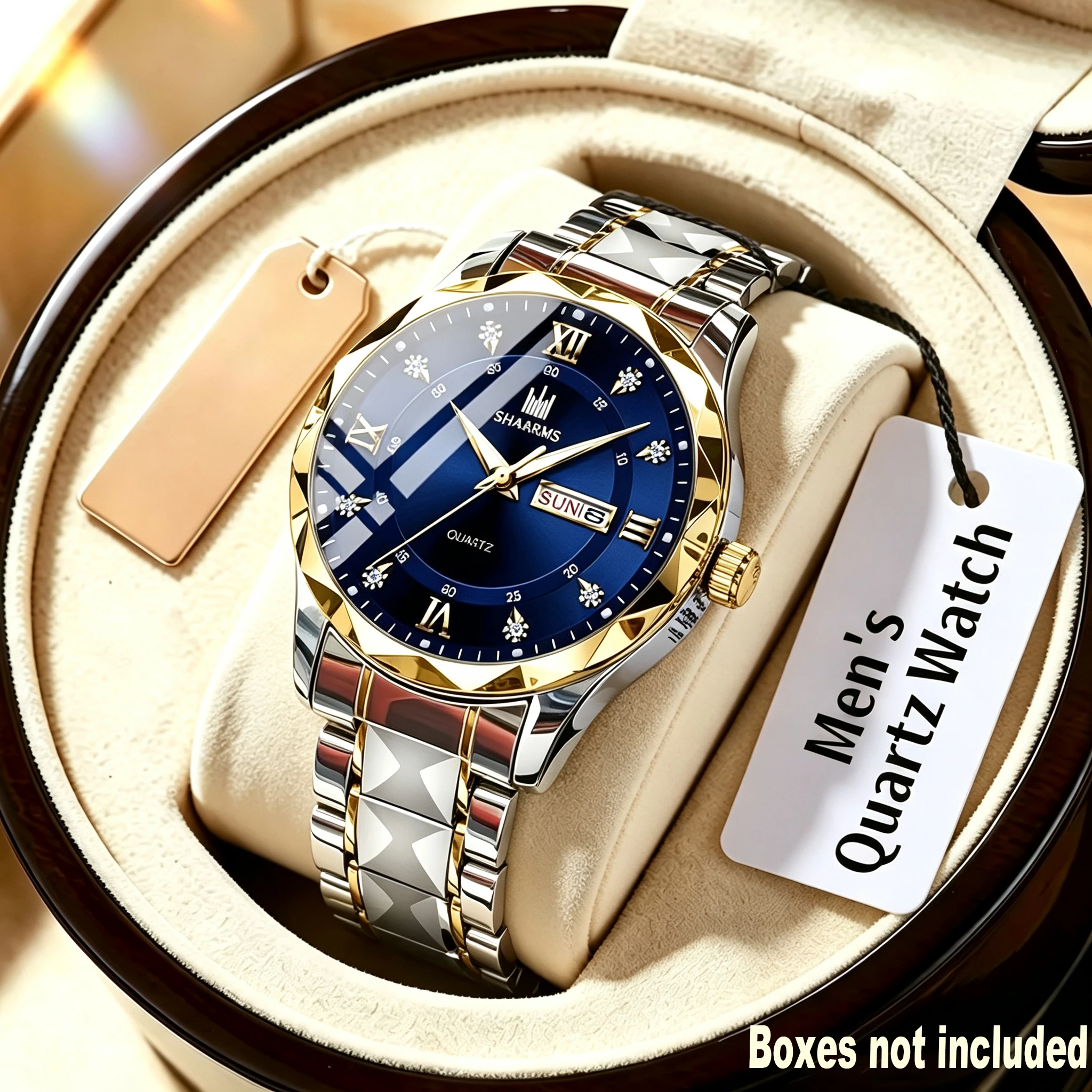 Elegant Men's Rectangular Dial Quartz Watch - Ideal Gift for Anniversaries & Everyday Elegance