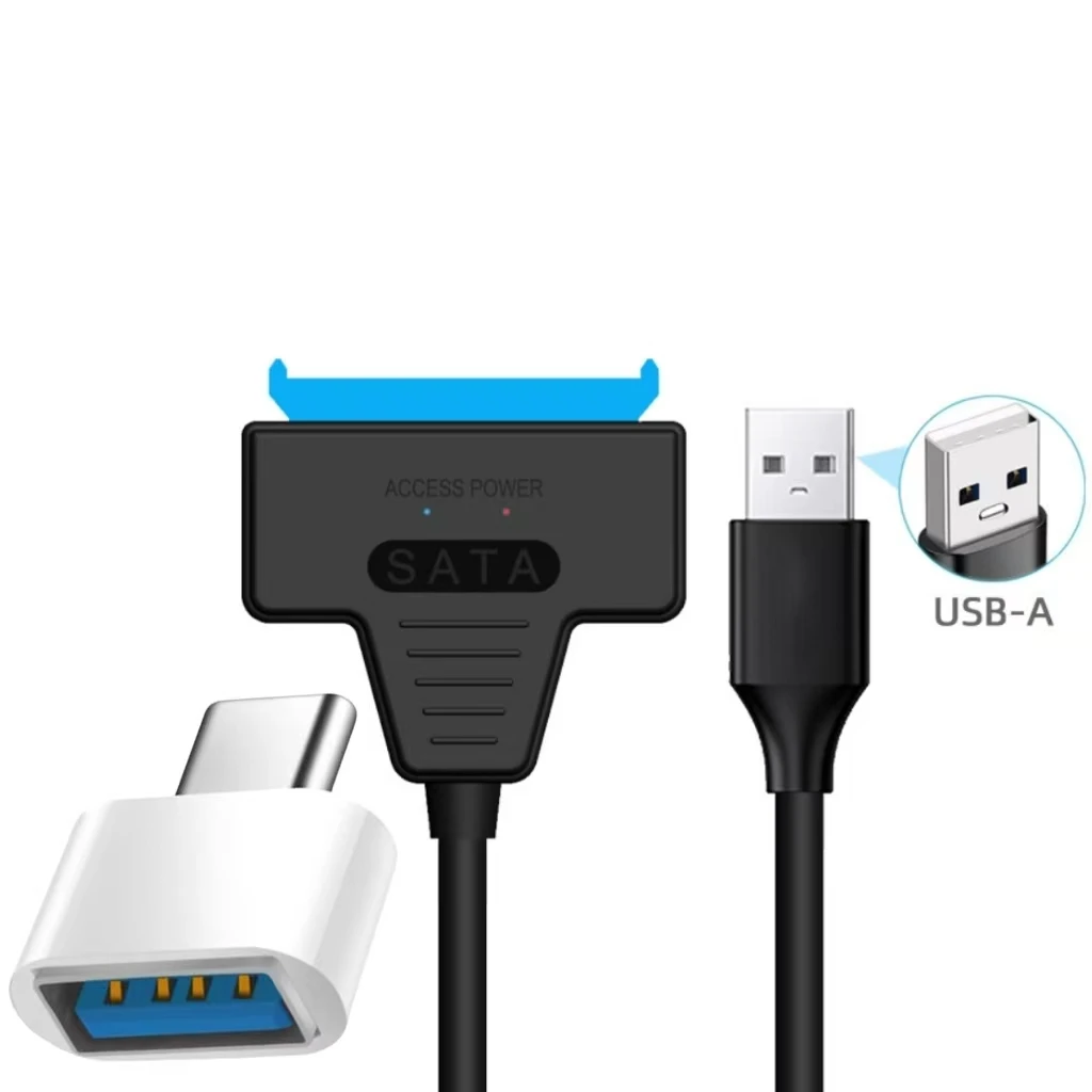USB 2.0을 사용하는 2.0 OTG SATA 어댑터, 2.5인치 외장 하드 드라이브, 솔리드 스테이트 드라이브, 하드 드라이브 어댑터 케이블 지원