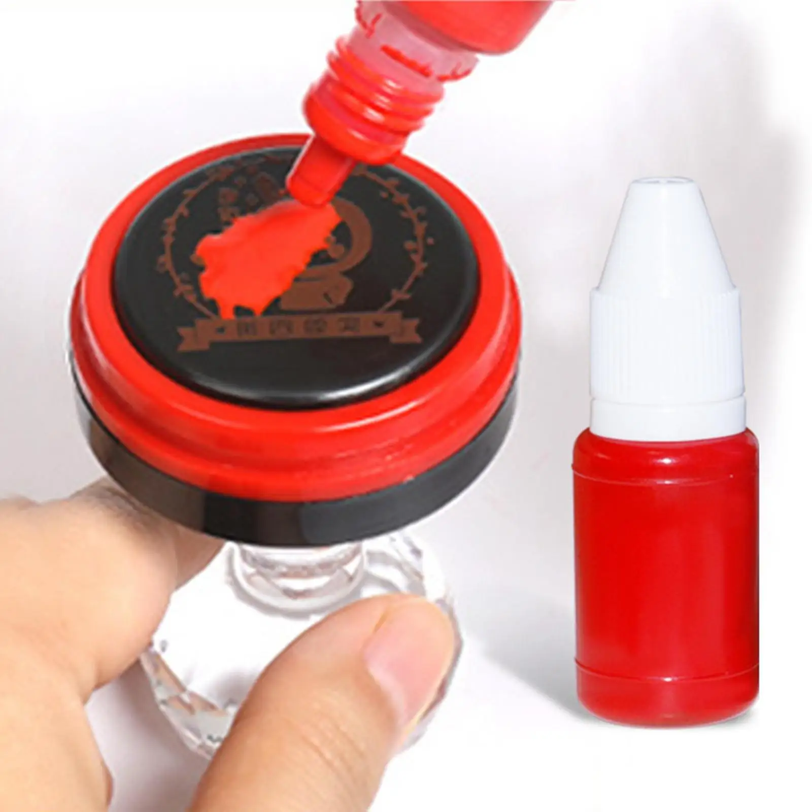 3Pcs 10ml Flash Refill Ink Color Inking Stamp Oil for Paper Making Seal Rolling Stamp Accessories Stamping Machine