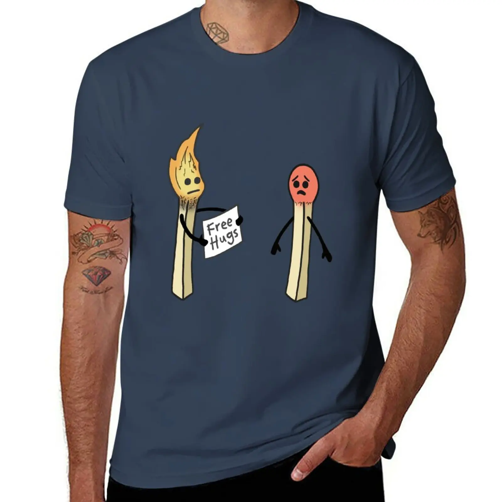 

New Free Hugs & Hot Love T-Shirt sweat shirts plus size tops animal print shirt for boys mens plain t shirts