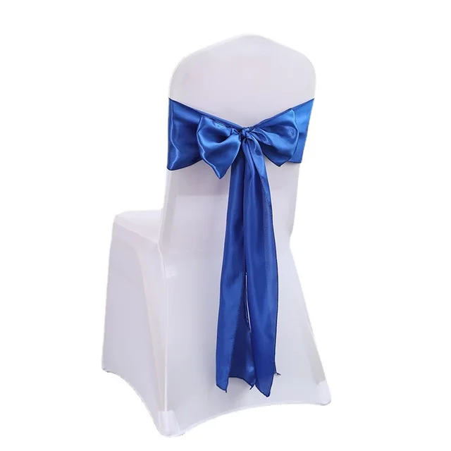 1pc Satin Chair Sash for Wedding Chair Chair Knot Cover Decoration Chairs Bow Ties for Party, Rustic Wedding Decor DIY Bands