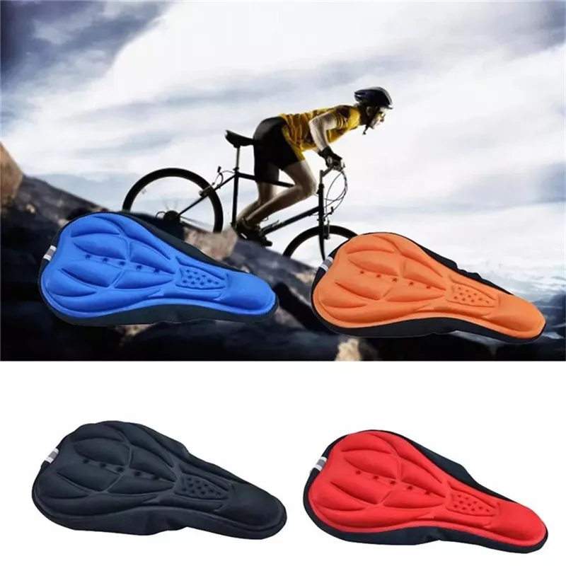 

Mountain Bike Saddle Breathable Cushion Cover Road Bike Thickened Soft Cycling Seat Mat 3D Sponge Polymer Bicycle Saddle Seat