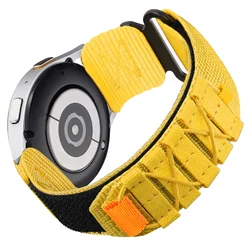 Premium Sport Nylon Smartwatch Strap, Adjustable Band - 22mm (YELLOW)