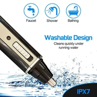4in1 Rechargeable Nose Trimmer Beard Trimmer for Men Ear Eyebrow Nose Hair Trimmer for Nose and Ear Hair Removal Clean Machine 5