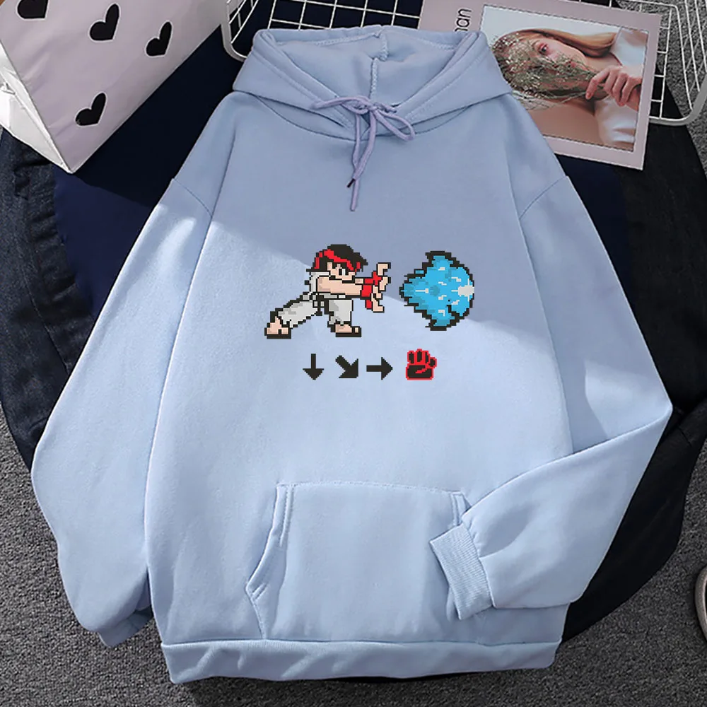 

Street Fighterr Cartoon Graphic Sweatshirts Popular Manga/comic Hoodies for Men Popular Street Hooded Clothes Autumn Pullovers