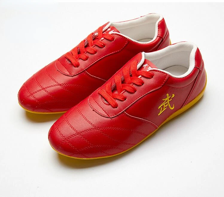 Description Picture 6 of itemMen Woman Genuine Leather Wushu Tai Chi Kungfu Glamorous Shoe Routine Martial Arts Shoes Professional Competition Shoes