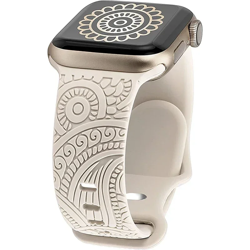 Engraved Silicone Strap