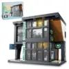 City Coffee House Building Blocks Set for Adults, Street View Construction Toy with Light, Christmas Gift for Kids (581 PCS) 1
