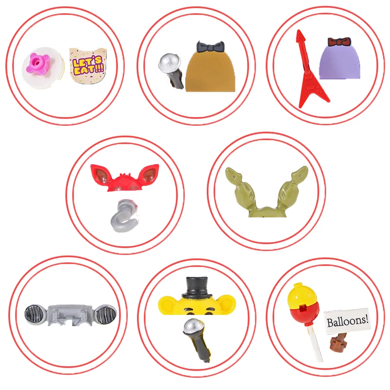 KF6071 KF6121 KF6122 KF6160 미드나잇 게임 할로윈 호러 플라스틱 미니 조립 블록 액션 피규어 어린이 장난감