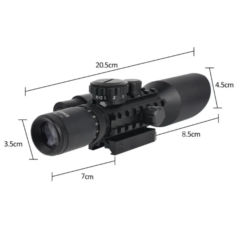 SYQT M9 Scope 3-10X42 EG Red And Green Laser Optical Scope Suitable For Hunting And Shooting Sports