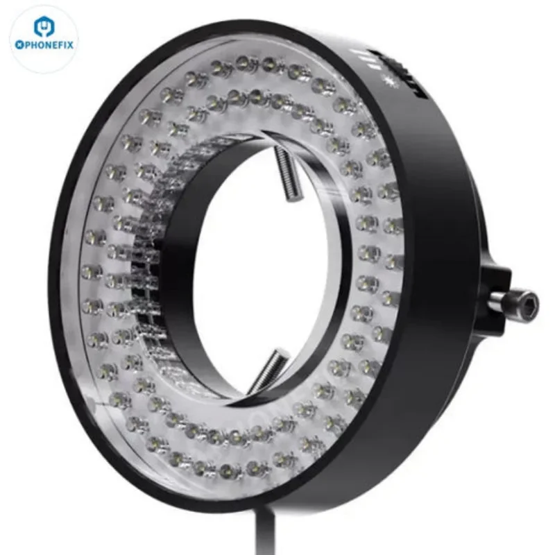 Mechanic L64/72/144 LED USB Microscope Ring Light Illuminator Lamp Brightness Adjustable Trinocular Microscope Soldering Rep microscope lamp