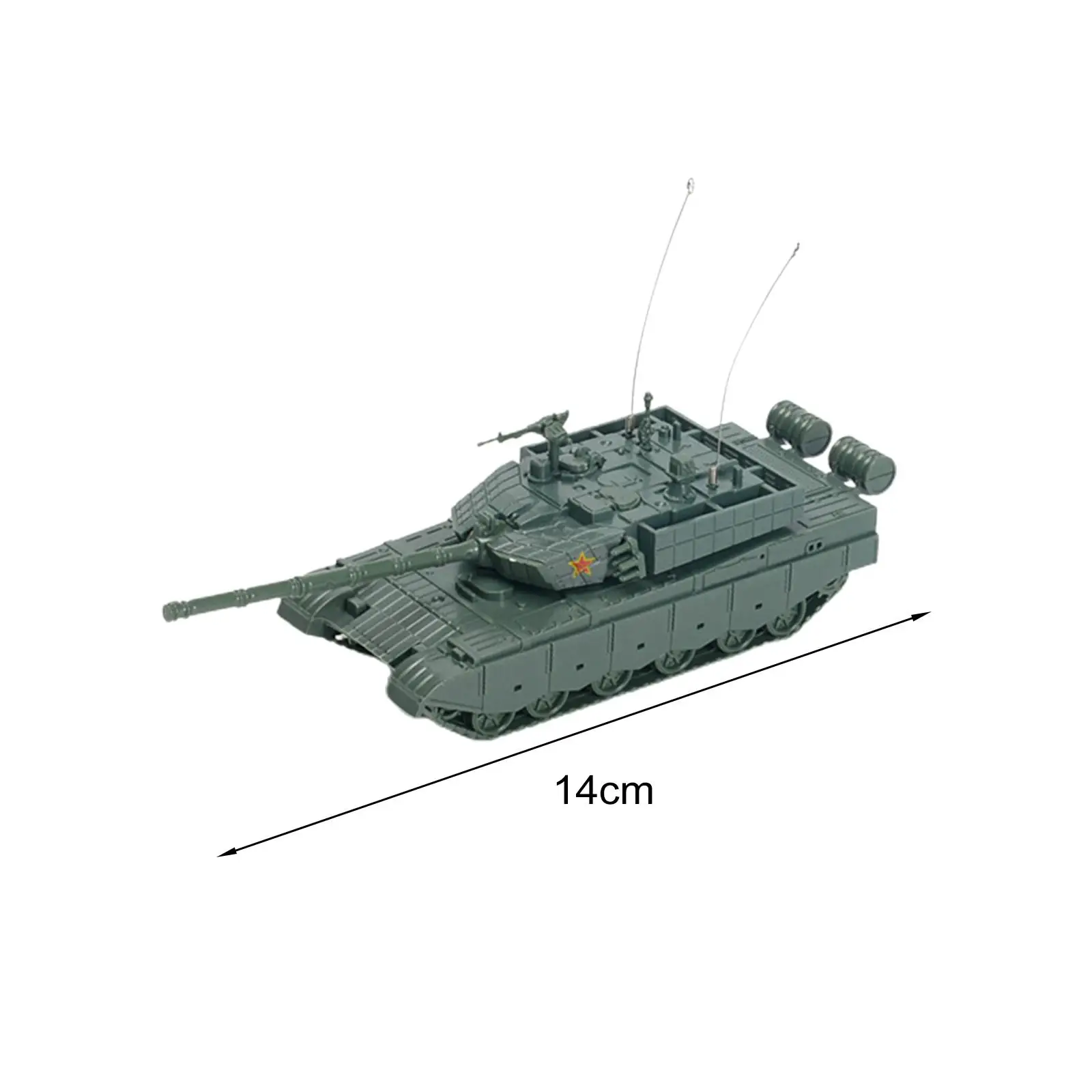 1/72 Puzzles Miniature Assembled Tank Model for Display Adults Collectibles