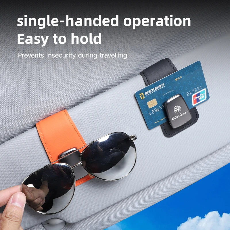 Car Interior Sun Visor Sunglasses Clip and Eyeglasses Holder
