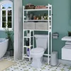 Over The Toilet Storage with Drawers, Large Bathroom Space Saver Organizer Rack, Freestanding Behind Toilet Stand with 6-Tier 3