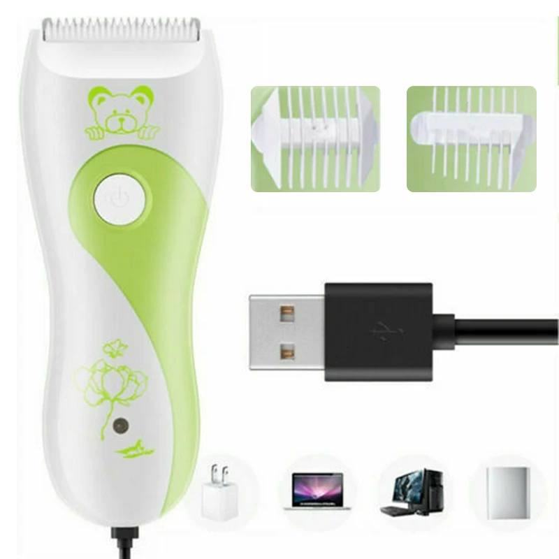 

Baby Hair Clippers Child Silent Cutting Cordless Electric Quiet Trimmer