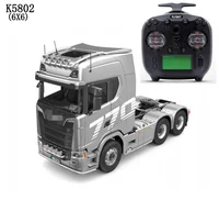 1/14 Kabolite K5802 RC Tractor 770s 6x6 Metal Hydraulic RC Truck W/ 2-Speed Sound Light System Painted Assembled Toy Model Gift 1