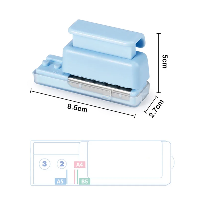 paper punch 5 Holes Puncher Loose Leaf Notebook Paper Mini Puncher Loose-leaf Binding Student Office Stationery Supplies