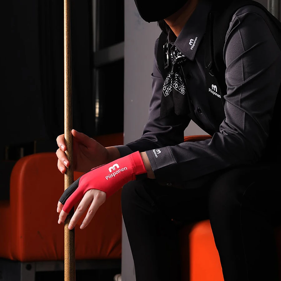 1Pc Three Fingers Snooker Glove Elastic Breathable Billiard Glove Non-Slip Wear Resistant Professional Pool Cue Gloves for Men W