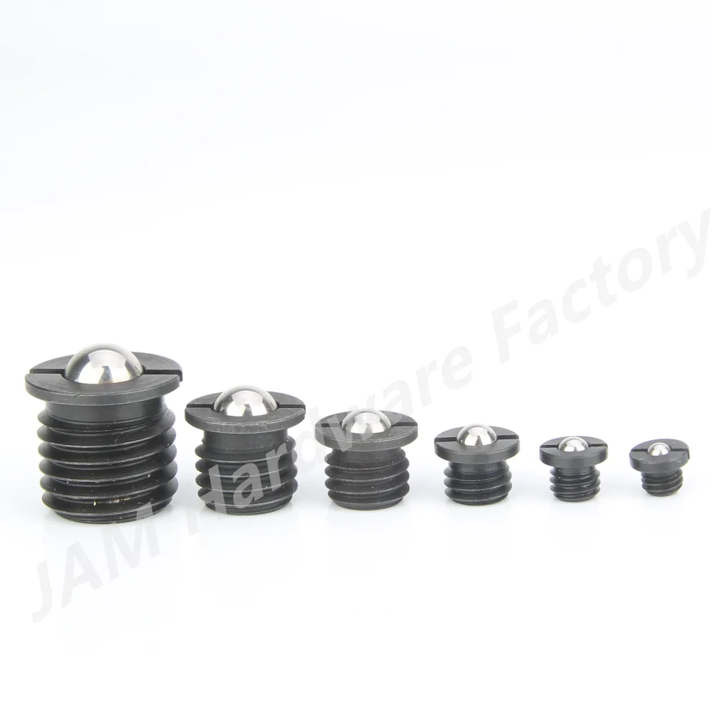 MJ413 M5/6/8/10/12/16 1pcs Index Bolt For Locating Carbon/Stainless Steel Spring Indexing Plunger Thread Flanged Ball Plungers