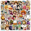 50pcs One Piece Cartoon Graffiti Stickers Skateboard Water Bottle Notebook Mobile Phone Kid Toy Decal Sticker Diy Decoration 2