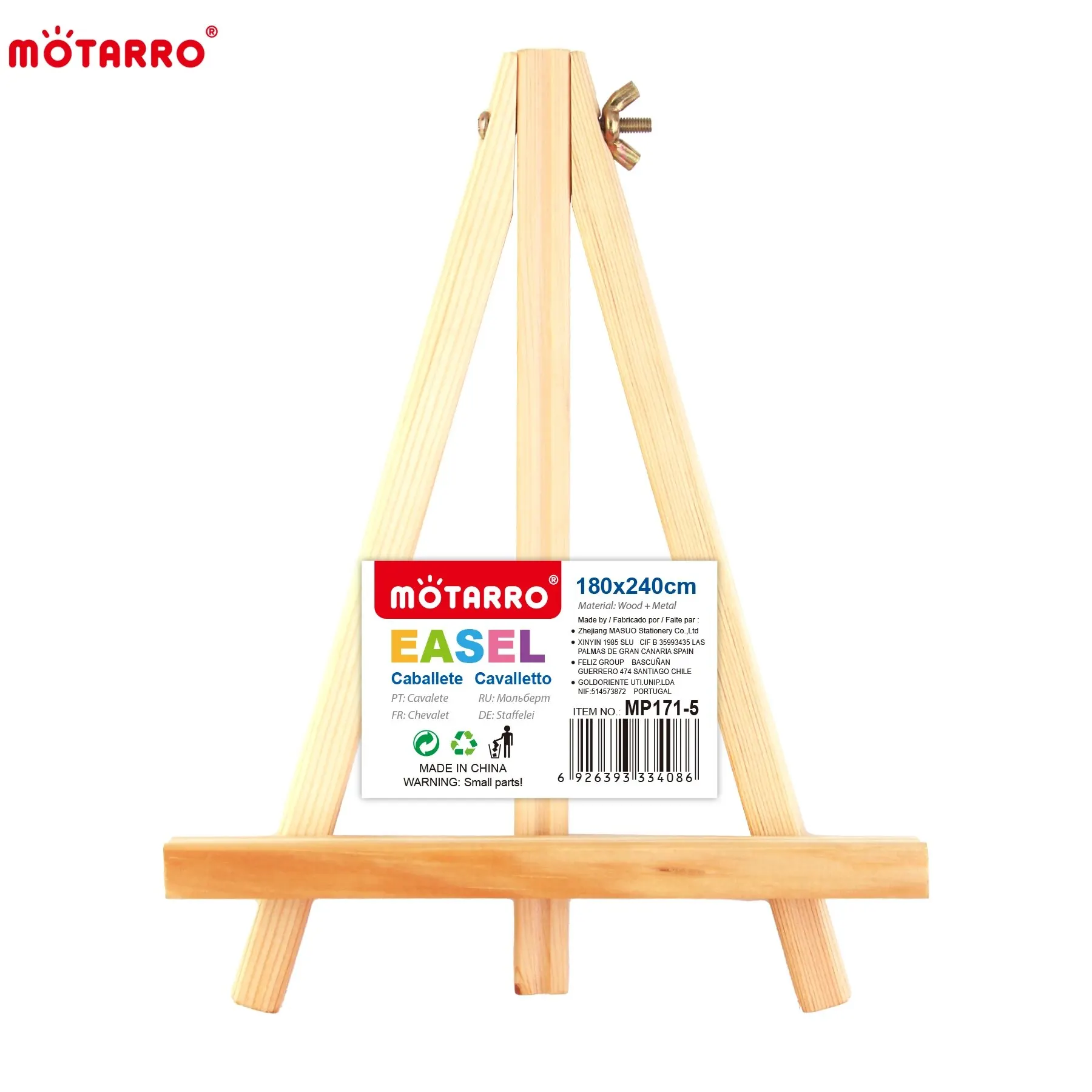 Wood Easel Display Stand Photo Painting Tripod Holder Portable for Kids