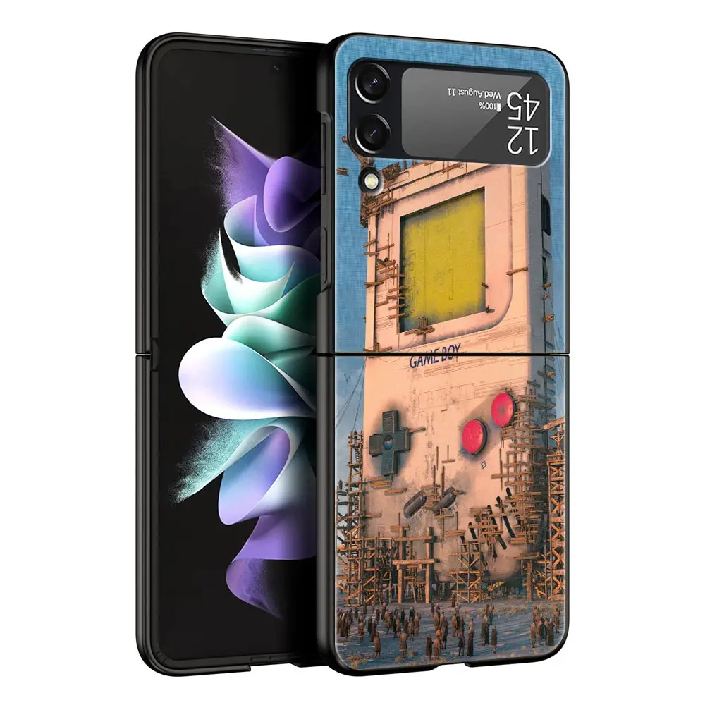 Retro Gameboy Inspired Black Hard Shell Phone Case with Bumper Protection