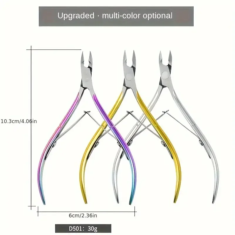 Nail Clippers 1pc Nail Cuticle Clippers Stainless Steel Tweezers Pusher Dead Skin Removal Scissors Clippers Manicure Tools