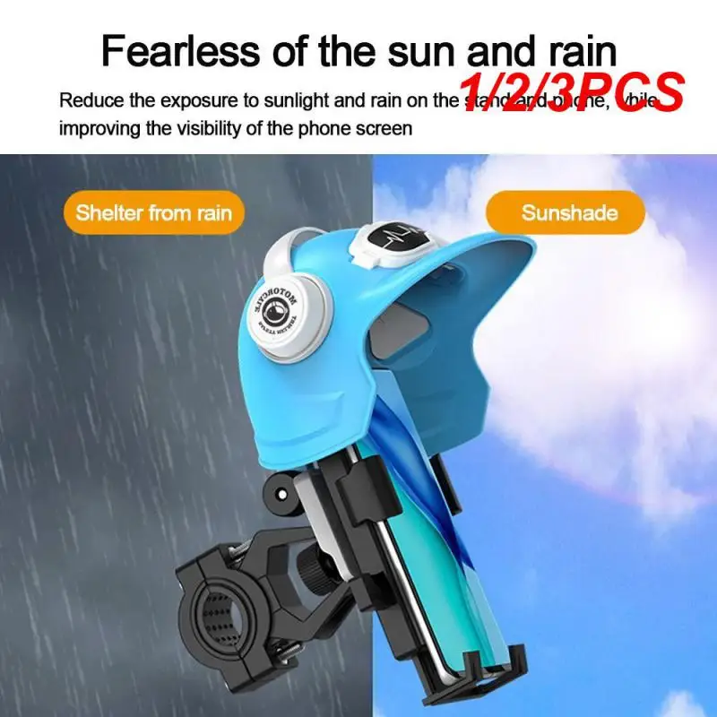 

1/2/3 шт. универсальные мотоциклетные держатели для телефонов мотоциклетная подставка для телефона на руль с солнцезащитным козырьком кронштейн для поддержки GPS-навигации