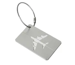 Aluminum Luggage Tags with Address Label (Silver)