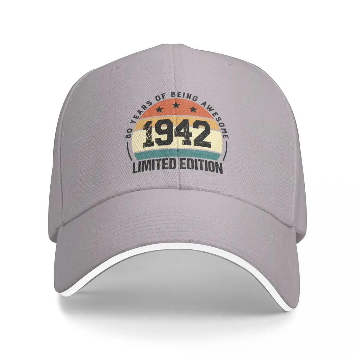 

80 Year Old Vintage 1942 Limited Edition Retro 80th Birthday Cap Baseball Cap Beach bag baseball cap |-f-| Men golf wear Women's