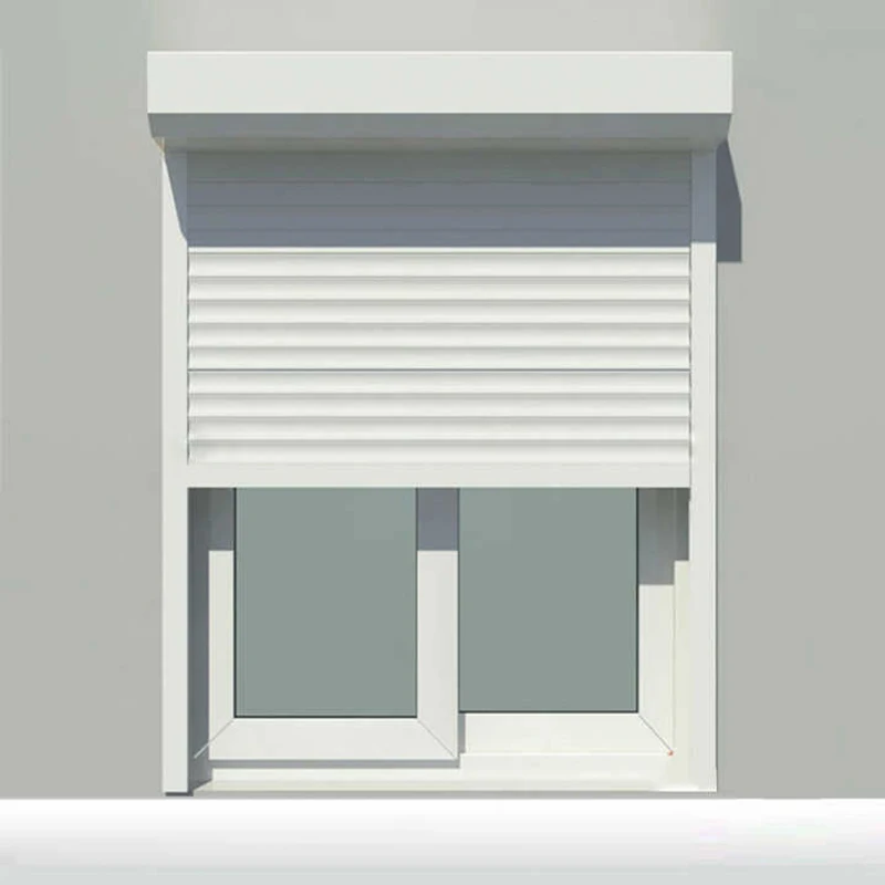 Anti-Theft Insulated Aluminum Roll up Window Roller Shutter Window Electric Aluminum Automatic Roller Shutter windows