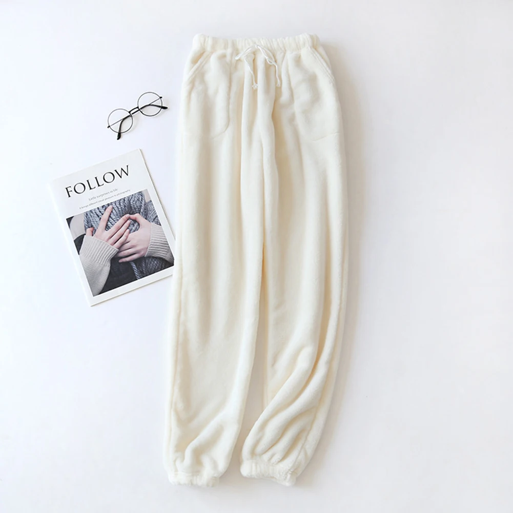 

Mens Winter Warm Fleece Sleep Pants Flannel Pajama Plush Lounge Pants Trousers