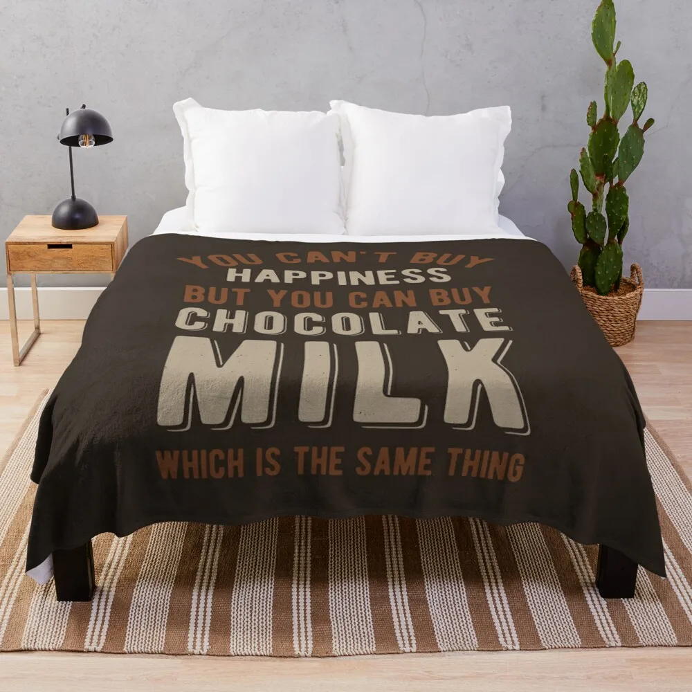 

Funny Chocolate Milk Throw Blanket Luxury Blanket Sofa Quilt manga