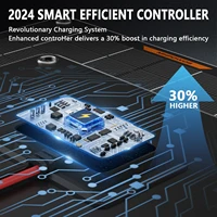 MHPOWOS – chargeur et mainteneur de batterie solaire étanche 30W 12V, Kits de charge de maintien de panneau solaire 12 volts pour voiture, bateau, Marine, RV 6