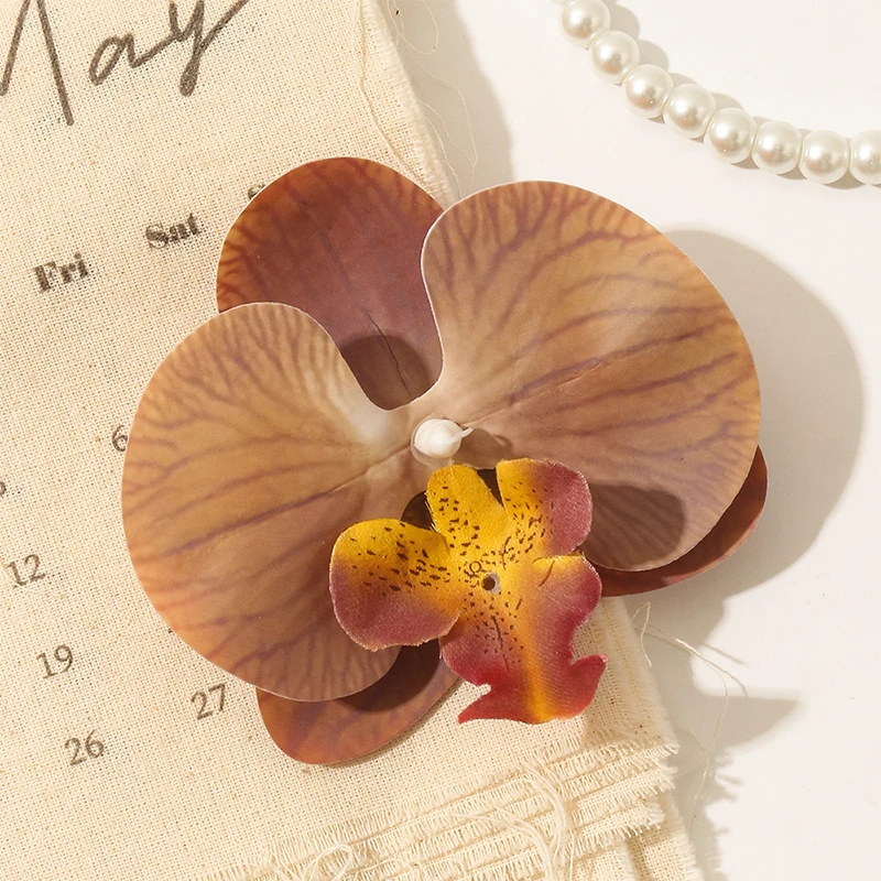 Elegant Butterfly Orchid Artificial Flowers Set - Perfect for Home Decor, Weddings, and Creative DIY Accessories