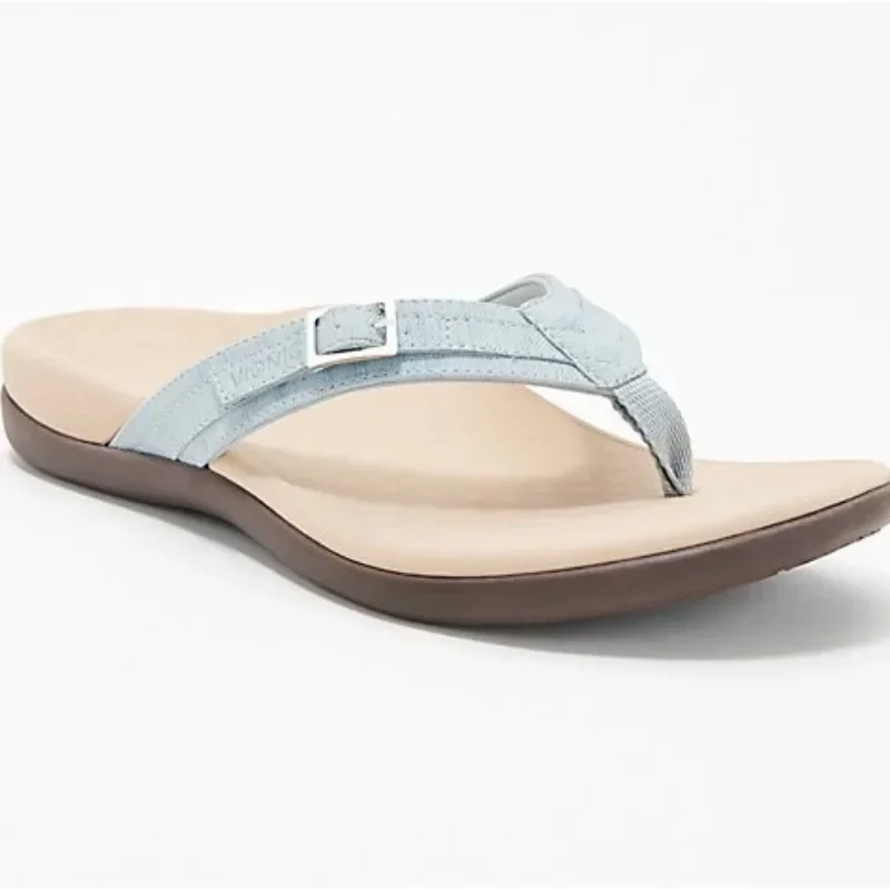 Summer Non-Slip Slipper Beach Sandals Relief Foot Pain Rubber Sole Outside Leisure Flip Flops for Unisex Orthopedic Sandals