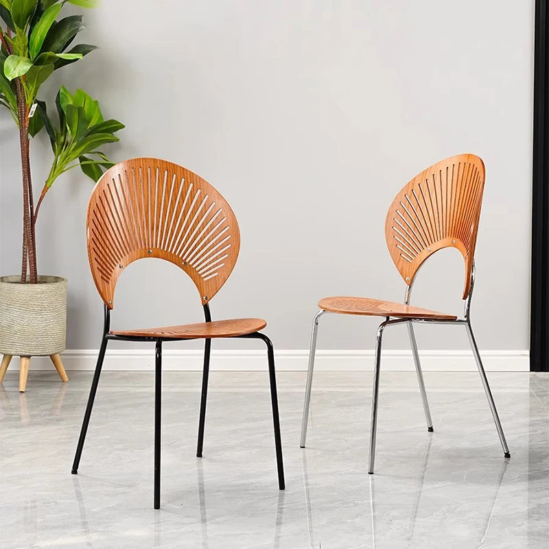 

Salon Vanity Dining Chairs Bedroom Modern Luxury Outdoor Dining Chairs Kitchen Design Sillas Para Comedor Home Furniture ZT