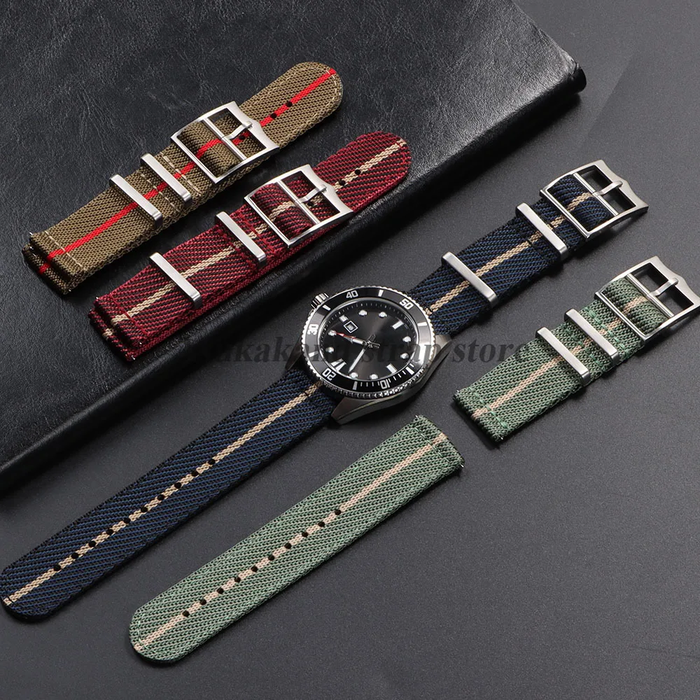 Nylon Canvas Quick Release Watch Strap - Versatile Military Sport Bracelet