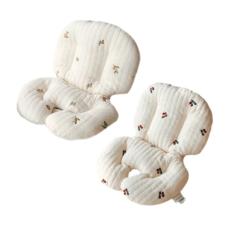 Cotton Baby Dining Chair Cushion Soft & Breathable Stroller Pad for High Chairs Y55B