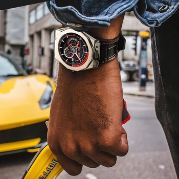 Reloj de pulsera deportivo automático para hombre, cronógrafo mecánico de marca alemana, de lujo, estilo militar, tendencia 2022 6