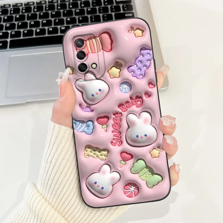 Cute Panda Rabbit Soft Silicone Phone Case – Adorable Design and Durable Protection