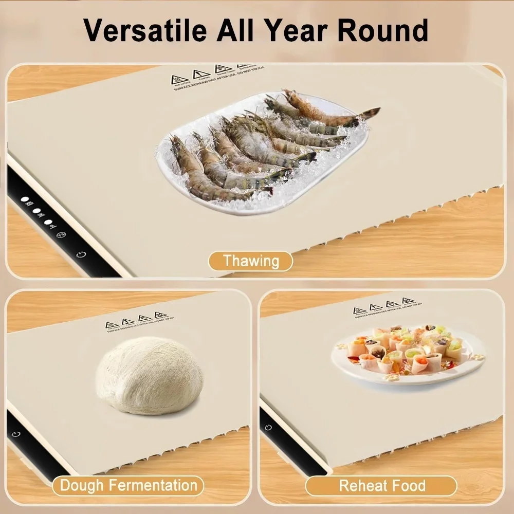 Electric Food Warming Tray Foldable Fast Full Surface Heating