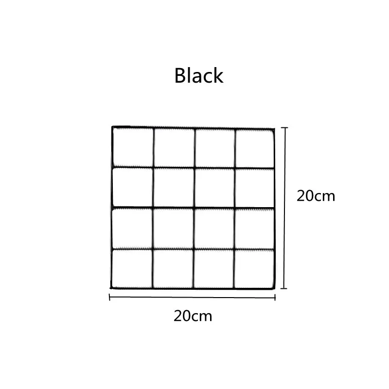 20x20cm Black