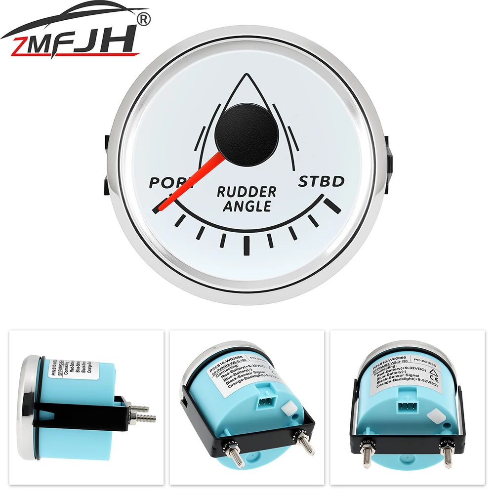 Green Rudder Position Sensor 52mm Rudder Position Indicator Rudder Angle Gauge 0-190 ohm Rudder ...