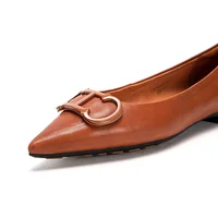 Pointed Toe Design Pure Simple Women's Flat Shoes Wear Comfortable Fashion Solid Women's Casual Shoes Vintage Classic - Image 6