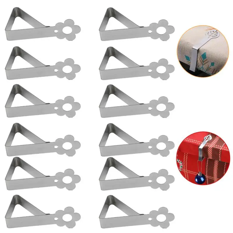 Stainless Steel Table Cloth Clip Wedding Picnic Table Cover Clip Holder Tablecloth Stable Clips Restaurant Fixed