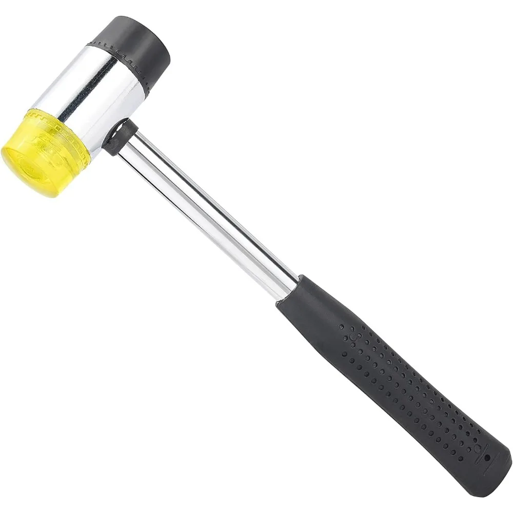 5 Pack Rubber Mallet 30mm Double-Faced Soft Hammer with Soft Non-Slip Rubber Handle for Jewelry Leather Crafts Installation